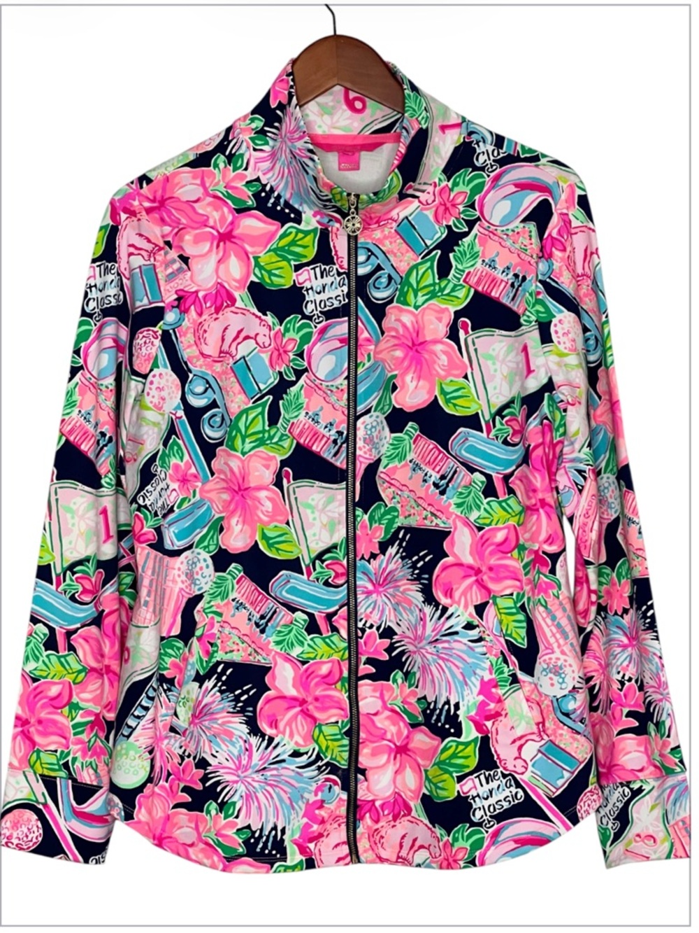 Lily Pulitzer The Honda Classic Full Zip-Up Jacket Size L